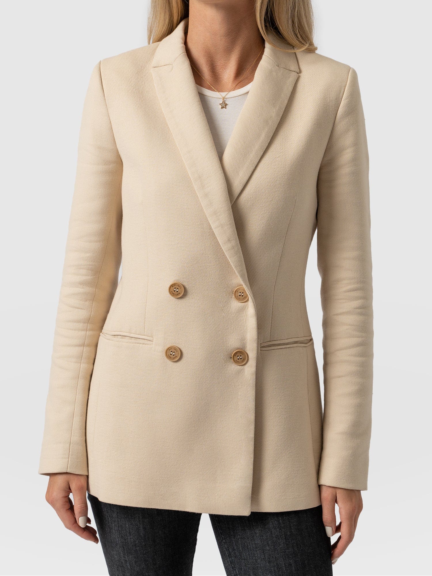 Cambridge Blazer Beige - Women's Blazers | Saint + Sofia® EU